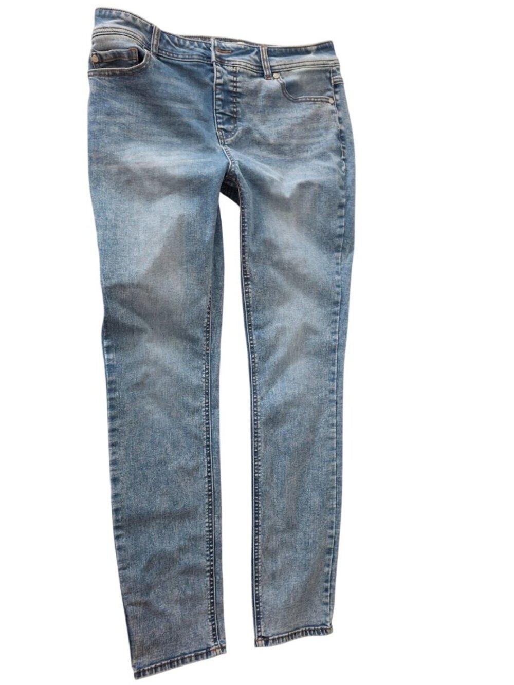 C EST 1946 Curvy Skinny Jeans Womens 6 Light Wash Y2K Casual Chic Denim